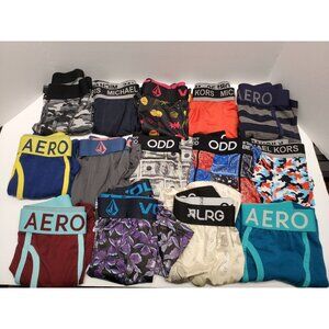 Men's Designer Boxer Briefs Lot: Aero Volcom Odd Michael Kors & More - Size Med